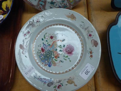 Lot 39 - Three Chinese famille rose plates