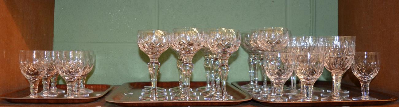 Lot 123 - A quantity of assorted cut drinking glasses including Stuart Crystal
