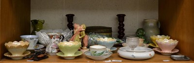 Lot 133 - A quantity of various ceramics, glass, etc, to include, a Huntley Palmer biscuit tin, Royal...