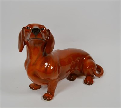 Lot 146 - Beswick Dachshund (fireside model)