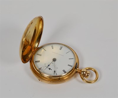 Lot 170 - American Watch Company full hunter pocket watch in rolled gold case