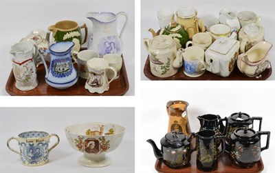 Lot 220 - A large collection of 19th /20th century Royal Commemorative pottery including a Queen Victoria...