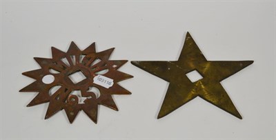 Lot 261 - Two smokebox door decorations