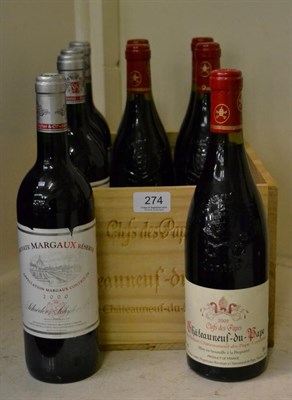 Lot 274 - Schroder & Schyler private, argaux Reserve 2000 (4 bottles), together with Clos Saint Andre...