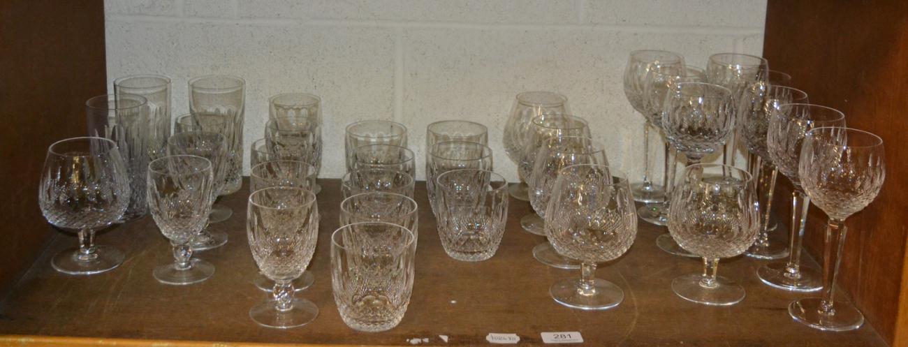 Lot 281 - Thirty three pieces of Waterford glasses