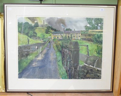 Lot 430 - Trevor Stubley (1921-2010) Yorkshire landscape, signed, watercolour, 56cm by 84cm