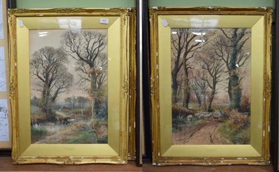 Lot 431 - Henry Charles Fox RBA (1855-1929) Ringmer, Sussex and Burpham Lane, Sussex, a a pair, signed...