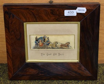 Lot 433 - A 19th century rosewood framed Stevengraph