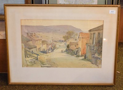 Lot 447 - Attributed to Arthur Reginald Smith (1871-1934), Rural village scape with figures, signed and dated