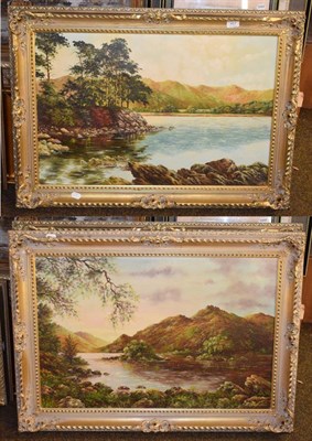 Lot 457 - Arthur Fiddler (20th century) Two landscape works, signed, oil on canvas (2)