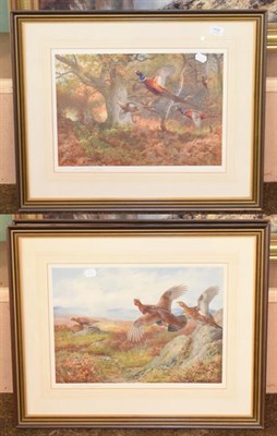 Lot 458 - After Archibald Thorburn, Grouse, Spring, signed print together with Pheasants, Autumn a...