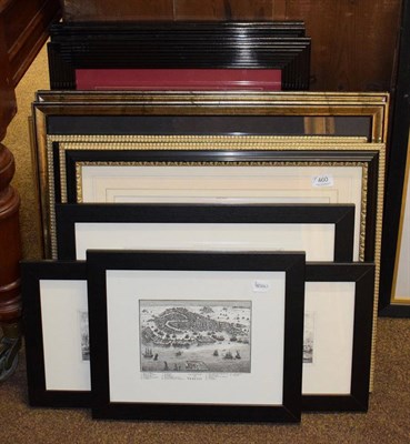 Lot 460 - Twelve assorted framed modern decorative prints including architectural, porcelain etc