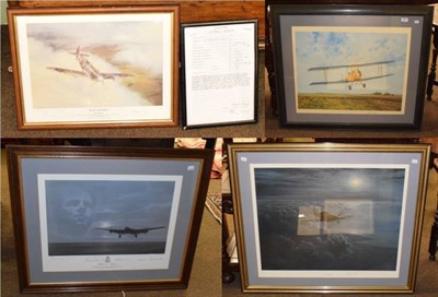 Lot 461 - Collection of limited edition and other aviation subject prints and posters, some signed by...