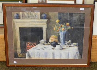 Lot 468 - A Pears colour print depicting a 1930's interior scene, 51cm by 74cm