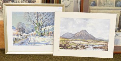 Lot 469 - E Charles Simpson (20th century), Landscape view, Isle of Skye, signed, watercolour, inscribed...