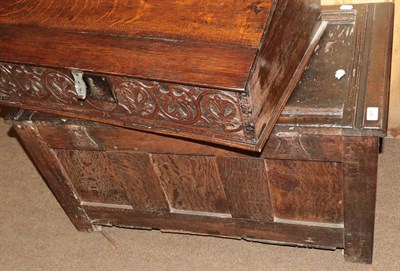 Lot 567 - A 17th century oak chest