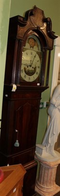 Lot 581 - ~ A mahogany eight day longcase clock, circa 1800