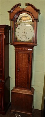 Lot 590 - ~ An oak thirty hour longcase clock, circa 1800