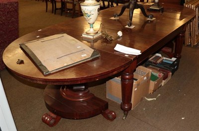 Lot 596 - Victorian mahogany extending dining table