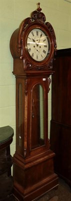 Lot 599 - ~ A Scottish mahogany eight day longcase clock, R & A Allan, Cumnock