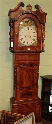 Lot 602 - ~ A mahogany eight day longcase clock, R Marshall, Shotley Bridge