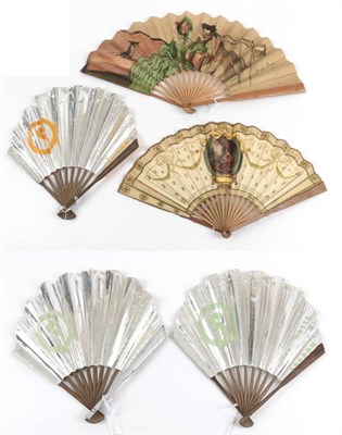 Lot 2141 - The Carlton and The Savoy: Five Paper Advertising Fans Relating to London Hotels, three,...