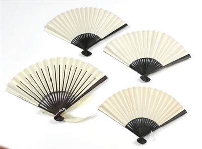 Lot 2150 - The Theatre: The Barber of Seville and Others. A Large Late 19th Century Spanish Wood Fan, with...