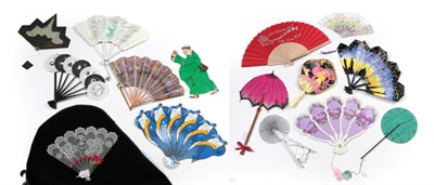 Lot 2151 - A Selection of Modern Fans, most created by the current FCI President, Lorraine Taylor-Kent,...