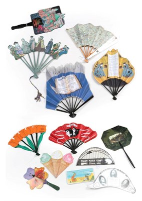 Lot 2152 - A Selection of Modern Fans, most created by the current FCI President, Lorraine Taylor-Kent,...