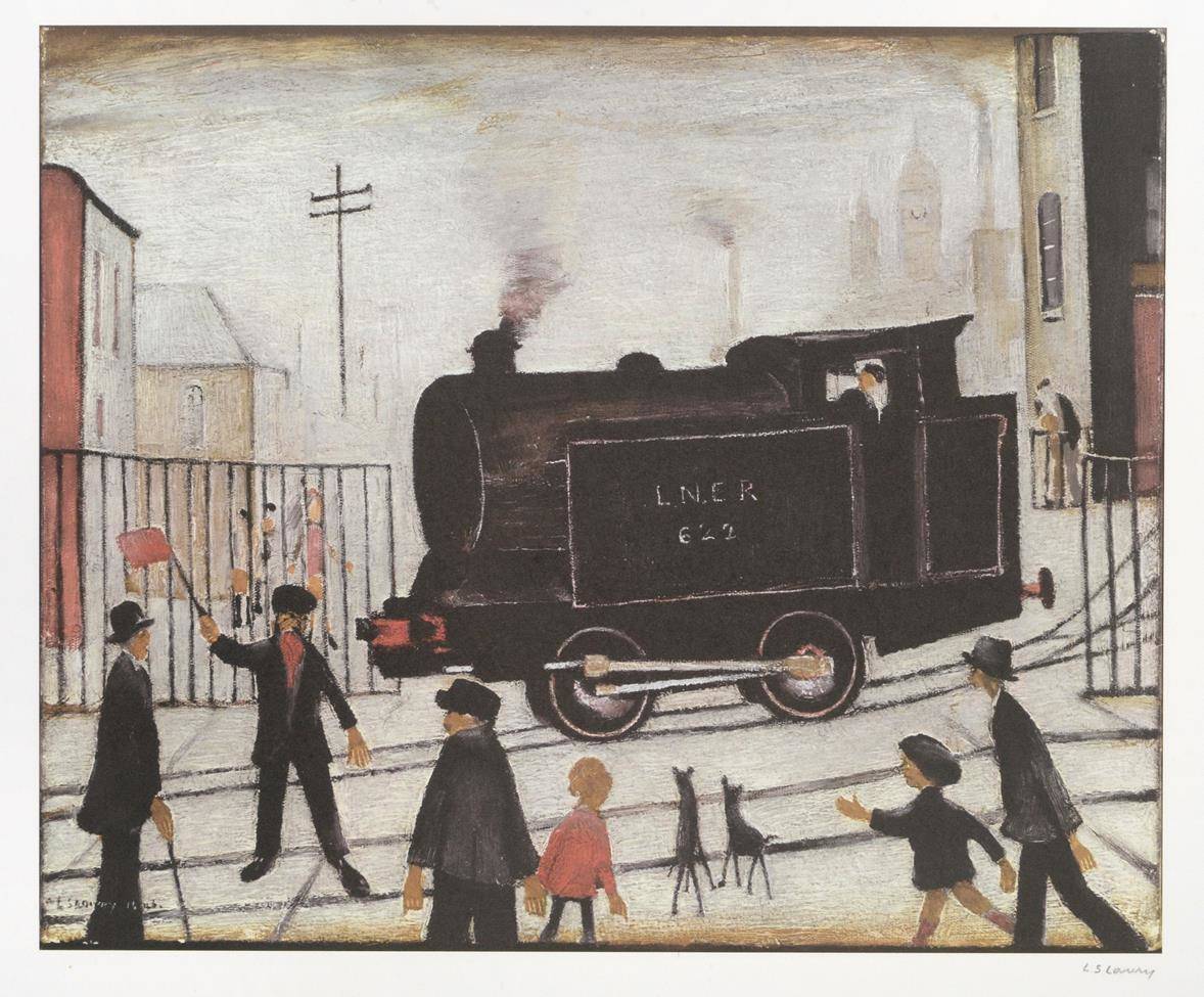 Lot 3002 - After Laurence Stephen Lowry RBA, RA (1887-1976) ''Level Crossing'' Signed, published in 1973...