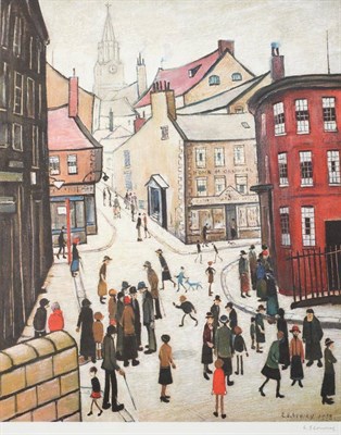Lot 3009 - After Laurence Stephen Lowry RBA, RA (1887-1976)  ''Berwick upon Tweed''  Signed, with the...