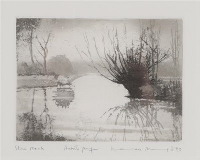 Lot 3012 - Norman Ackroyd CBE, RA (b.1938) ''Slow Reach'' Signed and dated (19)90, inscribed, artist's...