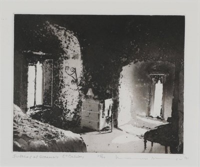 Lot 3014 - Norman Ackroyd CBE, RA (b.1938) ''Interior at Oranmore Co Galway'' Signed and dated (19)91,...