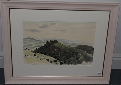 Lot 3026 - Sir Kyffin Williams KBE, OBE, RA (1918-2006) ''Carreg Cennen'' Signed, inscribed, watercolour, 37cm