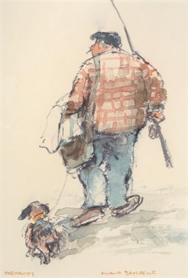 Lot 3036 - Roland Batchelor RWS (1889-1990)  ''Going Fishing, Normandy'' Signed and inscribed,...