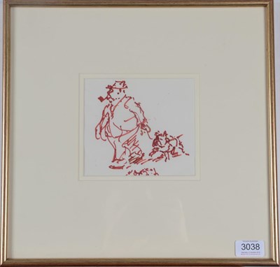 Lot 3038 - Roland Batchelor RWS (1889-1990)  ''Out for a Stroll'' Ink, 13.5cm by 15cm  Provenance: The...