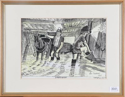 Lot 3041 - Ron Gribbons (20th/21st century) ''Limbering Up'' Signed, inscribed and dated 1942, further...