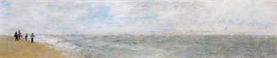 Lot 3060 - Richard Ernst Eurich, OBE, RA (1903-1992) ''Greeting the Spray'' Signed and dated 1988, oil on...