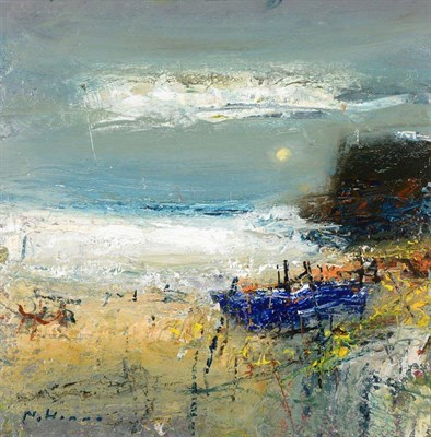 Lot 3065 - Nael Hanna (b.1959) ''Moonlight Auchmithie'' Signed, inscribed verso and dated 2014, oil on...