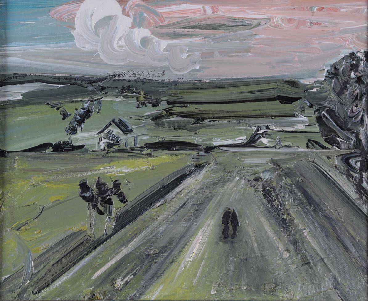 Lot 3083 - Kitty North (b.1963) ''The Walkers'' Signed, inscribed and dated 2008 verso, oil on canvas,...