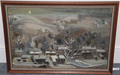 Lot 3084 - Mary Lord (b.1931) Winter in Yorkshire Signed, oil on board, 49cm by 74.5cm  Artist's Resale...