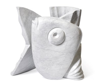 Lot 3112 - Darren Yeadon (b.1970) Fish  Signed, Carrara venatino marble, 50cm high  See illustration...