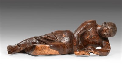 Lot 3119 - Rachel Reckitt (1908-1995) Reclining figure Laburnum wood, 22cm by 63cm  Provenance: Gifted to...