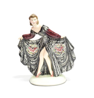 Lot 3539 - An Art Deco Goldscheider Jolanthe Figure, designed by Stephen Dakon, modelled as a dancer,...