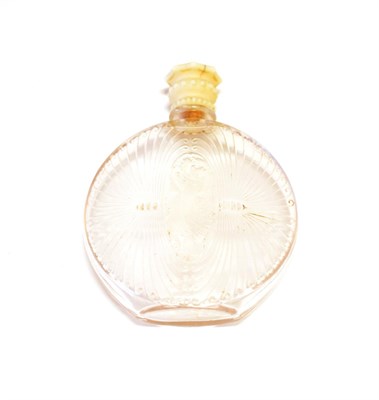 Lot 3545 - René Lalique (French, 1860-1945): An Erasmic Frosted and Clear Glass Scent Bottle, moulded R...