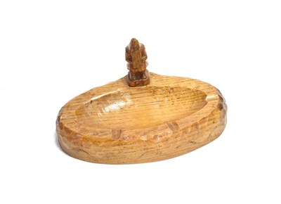 Lot 3632 - Gnomeman: A Thomas Whittaker of Littlebeck English Oak Ashtray, of oval form, with standing...