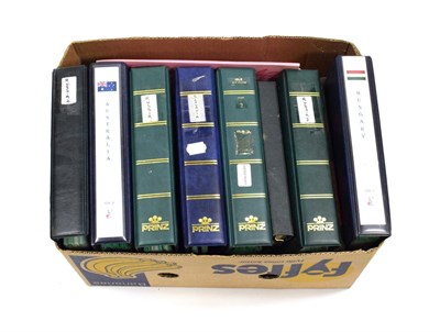 Lot 68 - Large Box With Country Collections - Includes a good collection of Hungary, 3 albums of Russia,...