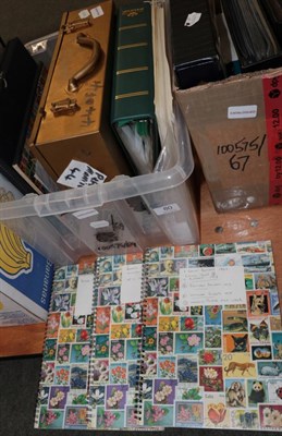 Lot 80 - Carton: Clear Carton & Metal Box containing an eclectic mix of GB World and European stamps and...