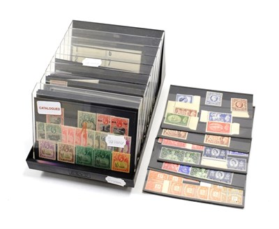 Lot 108 - Commonwealth in clear faced storage box: Commonwealth sets, single stamps and better values on...