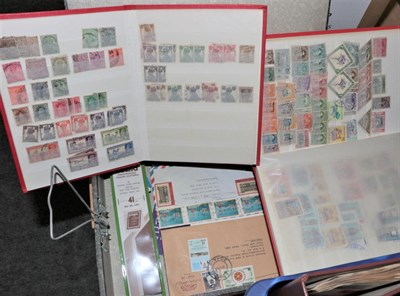 Lot 133 - World Stamps - Filing Box with South America, India and GB and various stockbooks.